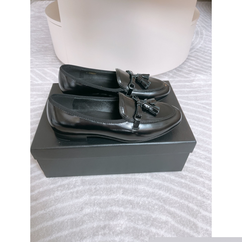 Ch*el leather shoes